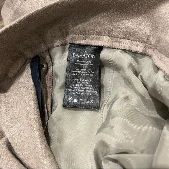 Aritzia Babaton Cohen Tan Suede Pants - Picture 6 of 8